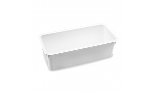 Barqueta lingote 1000ml blanca